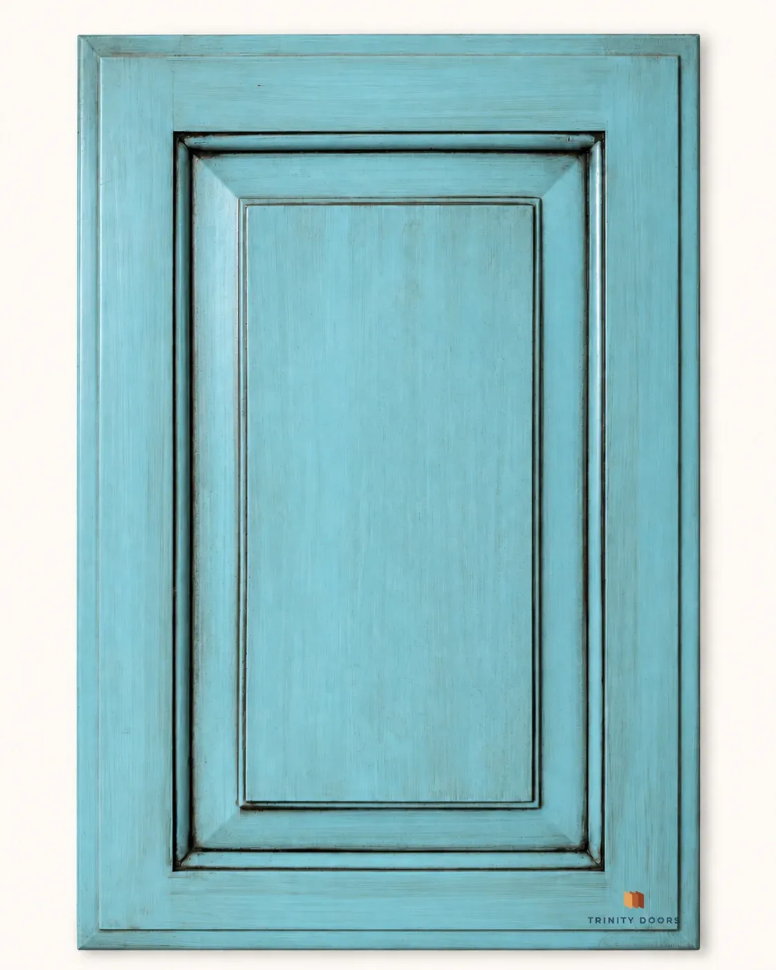 Caribbean Teal cabinet door by Trinity Doors