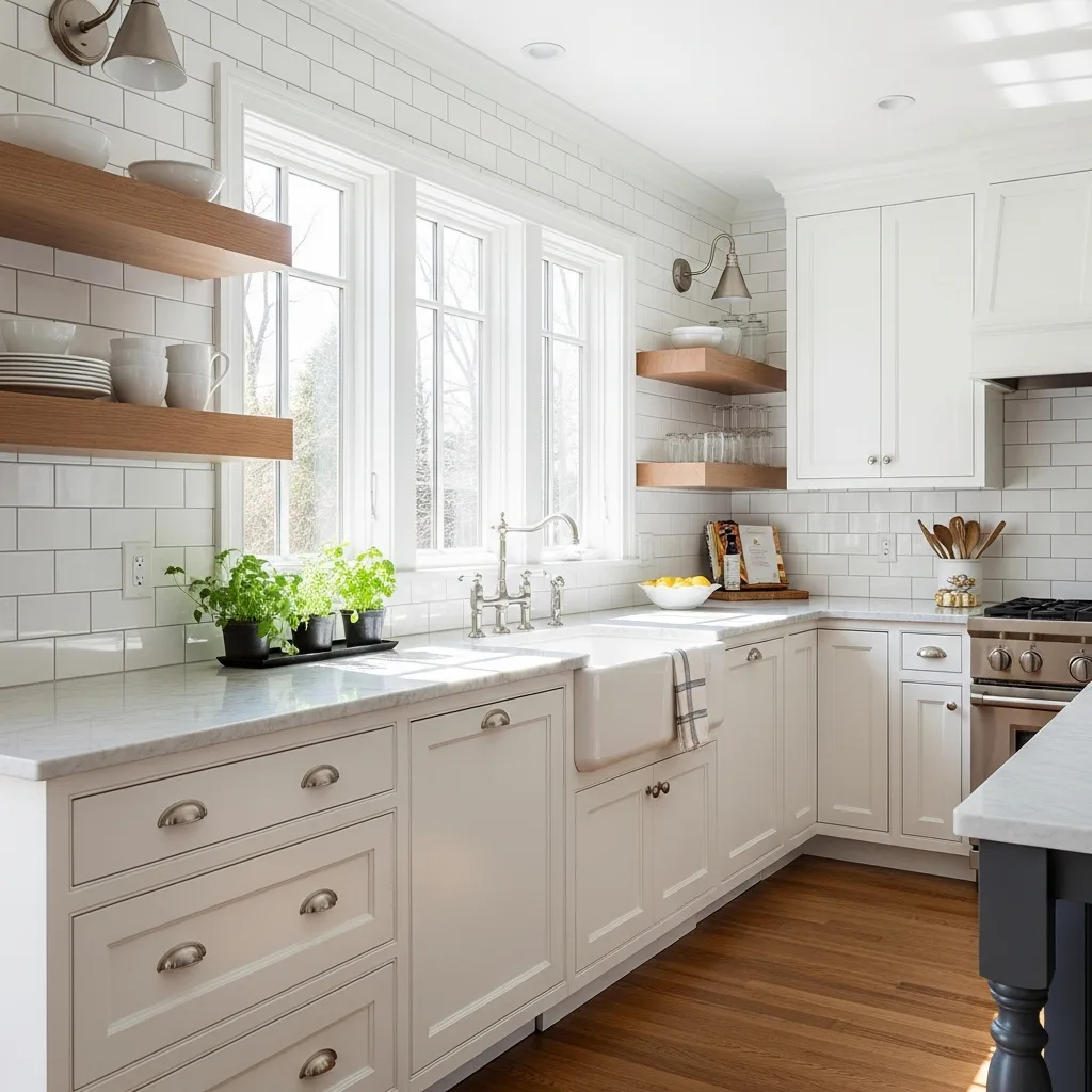 White Farmhouse cabinet door by Trinity Doors